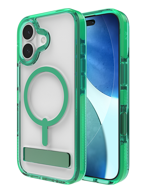 Estuche ZAGG Santa Cruz Snap con MagSafe y pie de apoyo para el iPhone 17