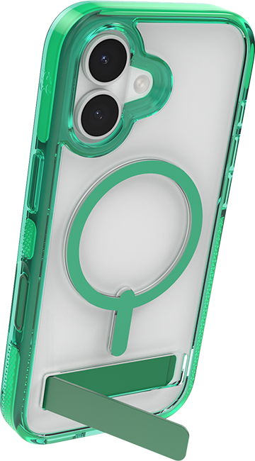 Estuche ZAGG Santa Cruz Snap con MagSafe y pie de apoyo para el iPhone 17