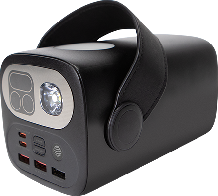 Estación de carga AT&T Essentials de 100 W con pantalla LED + luz