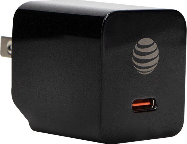 AT&T Essentials 20W Power Delivery Type C Wall Block (USB-C)