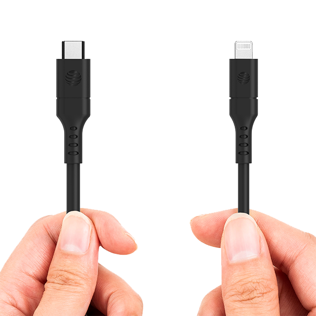 Cable USB C a Lightning AT&T Essentials de 6 pies