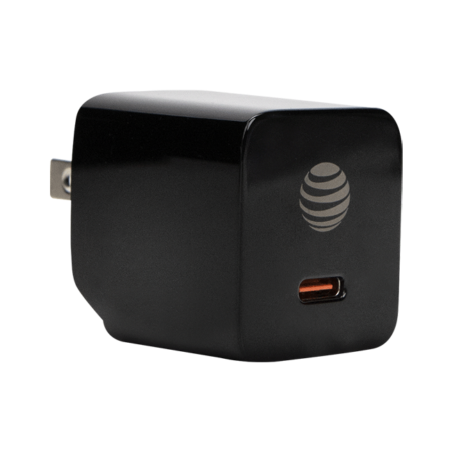 Artículos de carga básicos AT&T Essentials (paquete de cargador de pared, cable y batería portátil)