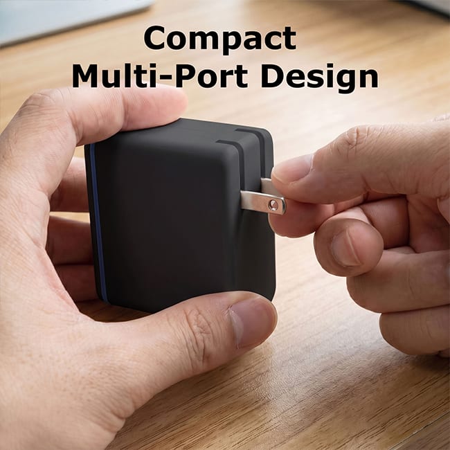 AT&T 100W Tri Port with 2 USB C + USB A Wall Charger