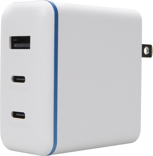 AT&T 100W Tri Port with 2 USB C + USB A Wall Charger