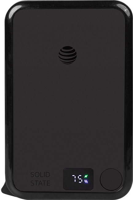 AT&T 10K Semi Solid Power Bank Wireless Charger with Cable