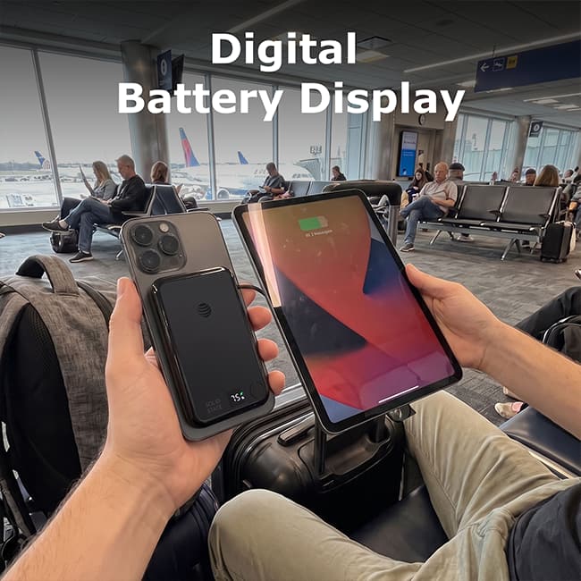 AT&T 10K Semi Solid Power Bank Wireless Charger with Type C Cable