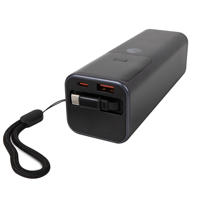 AT&T 3-in-1 Laptop Power Bank with Retractable Cable 100W 25KMAH