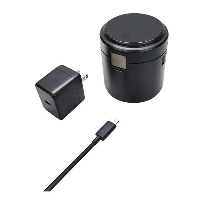 AT&T 3-in-1 Portable Power Drum Qi2 Wireless Charger