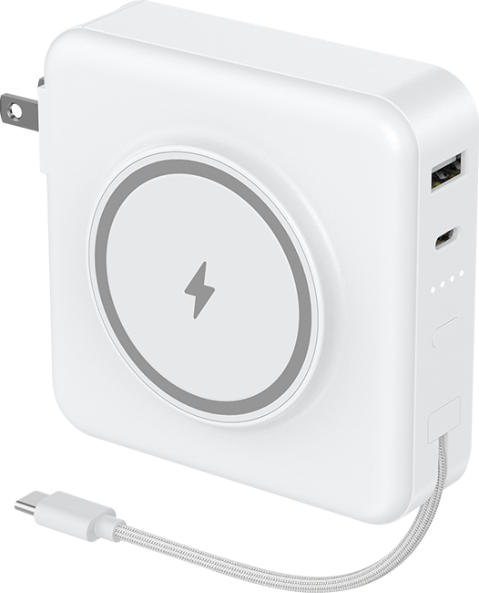 4-in-1 Travel Power Bank with Qi2 Wireless Charging