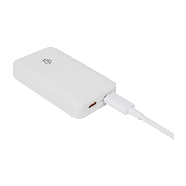 AT&T 45W Dual Port Slim Bundle with 6 ft Braided C Cable