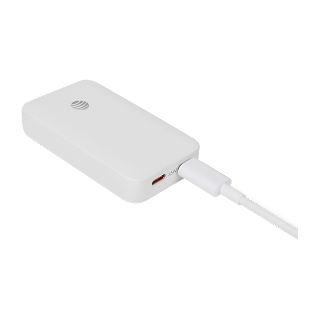 AT&T 45W Dual Port Slim Bundle with 6 ft Braided C Cable