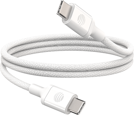 Cable trenzado USB C a tipo C de AT&T, 4 ft