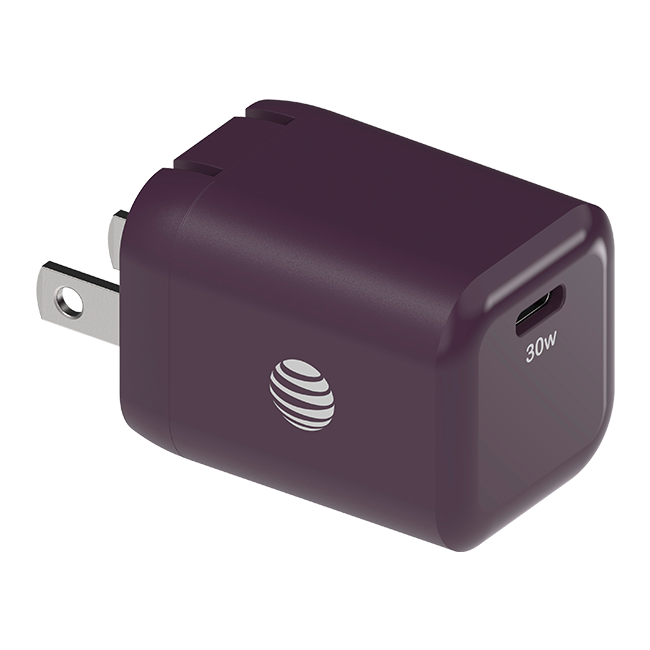 AT&T 5ft Magnetic Type C Cable with 30W Wall Block