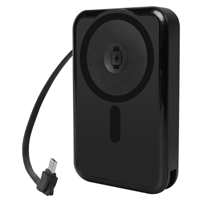 AT&T 5K Semi Solid Power Bank with Apple and Samsung Watch Charging + Type C Cable