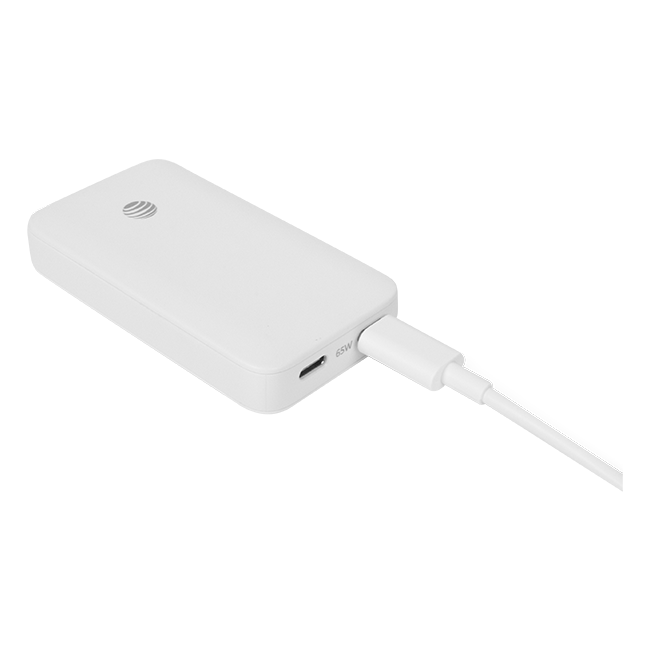AT&T 65W Dual Port Slim Bundle with 6 ft Braided C Cable