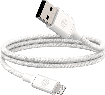AT&T 6ft Lightning to USB Type A Braided Cable