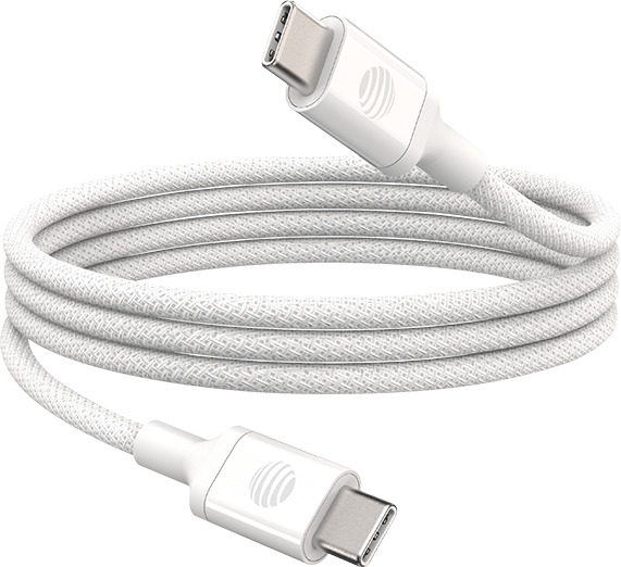 Cable trenzado USB C a tipo C de AT&T, 6 ft