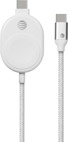 Cargador para Apple y Samsung Watch con cable trenzado USB-C