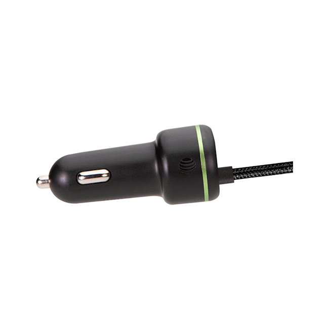 AT&T Captive Cable Power Delivery Car Charger 40W with USB-C Port (Lightning)