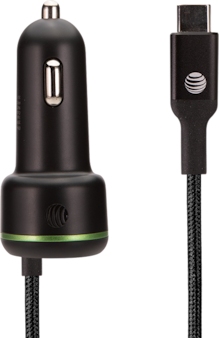 Captive Cable Power Delivery Car Charger 40W with USB-C Port (USB-C)