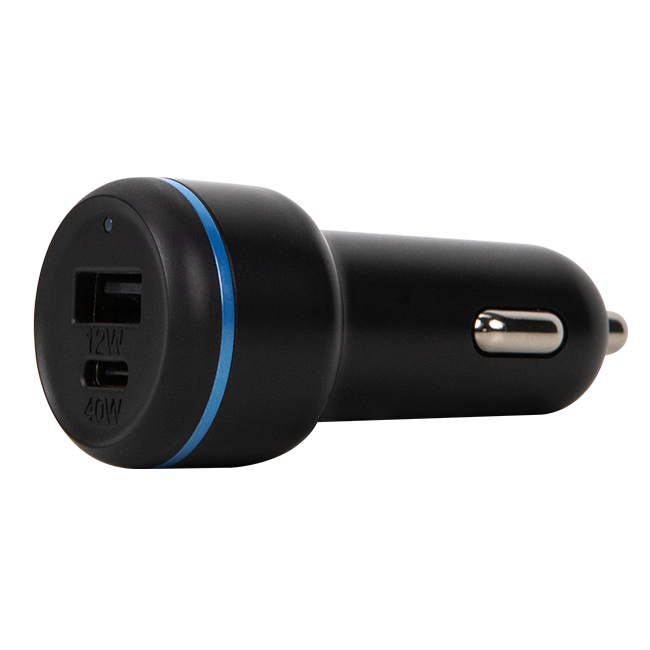 AT&T Dual Port 52W Bullet Car Charger (USB-C + USB-A)