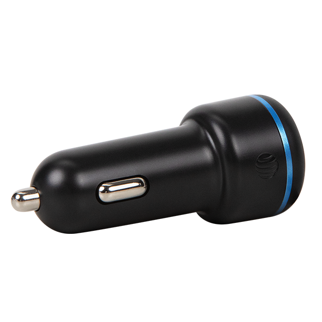 AT&T Dual Port 52W Bullet Car Charger (USB-C + USB-A)