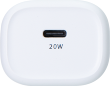 Cargador de pared Power Delivery con un puerto de 20 W (USB-C)
