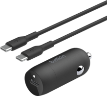 Cargador para vehículo USB-C Power Delivery PPS de 30 W + paquete de cables USB-C de 1 m