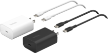 Paquete de 4: 2 cargadores de pared USB-C PD de 25 W + 2 cables USB-C de 1 m