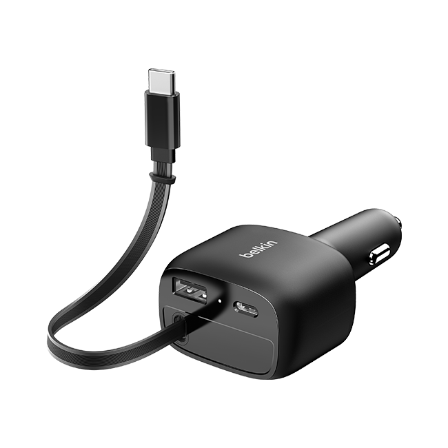 Belkin Boost Charge Retractable Car Charger 75W