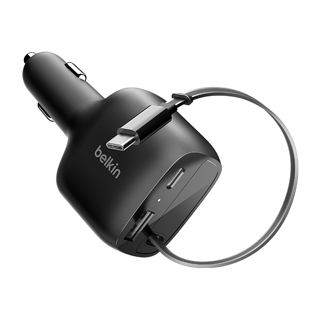 Belkin Boost Charge Retractable Car Charger 75W