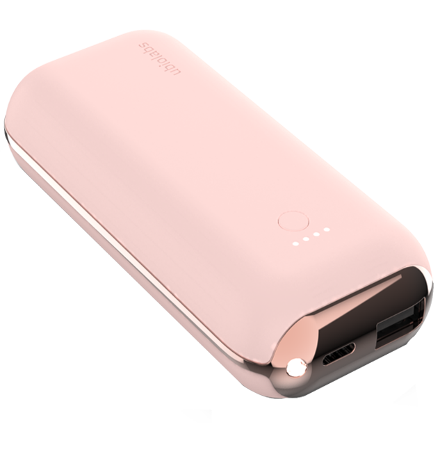Ubiolabs Facet 5200 Portable Power Bank - Rose Gold  (Product view 8)