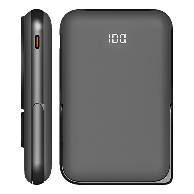 Zizo 10K Magnetic Power Bank with Kickstand and LED Display