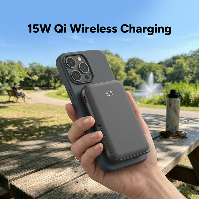 Zizo 10K Magnetic Power Bank with Kickstand and LED Display