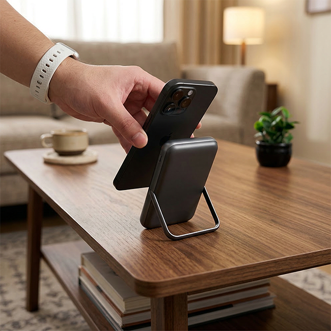 Zizo 10K Magnetic Power Bank with Kickstand and LED Display