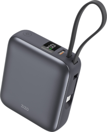 35W Fast Charge 10K Power Bank with Type C Cable LED Display