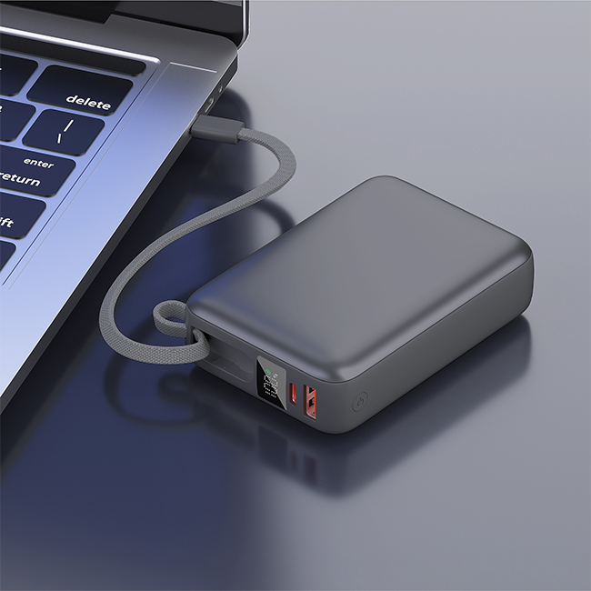 Zizo 45W Fast Charge 20K Power Bank with Type C Cable LED Display