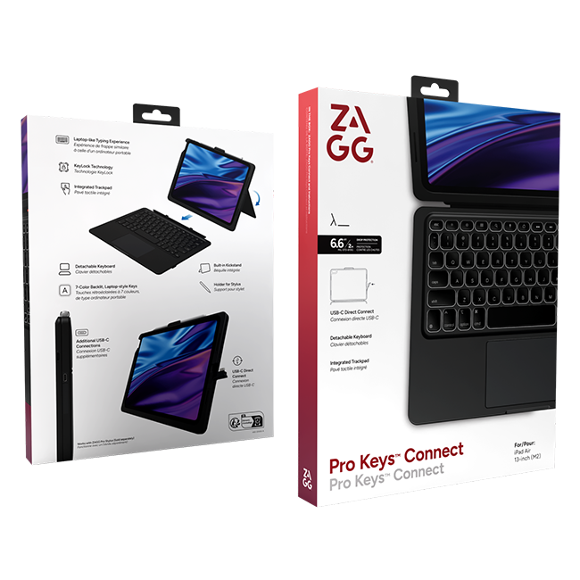 ZAGG Pro Connect Keyboard and Case iPad Air 13-inch (M4) 2026