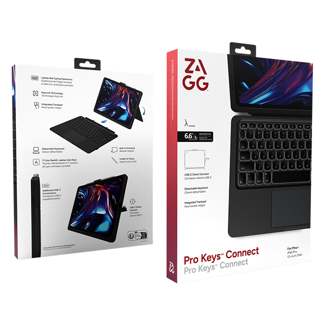 ZAGG Pro Connect Keyboard and Case iPad Pro 13-inch (M5) 2025