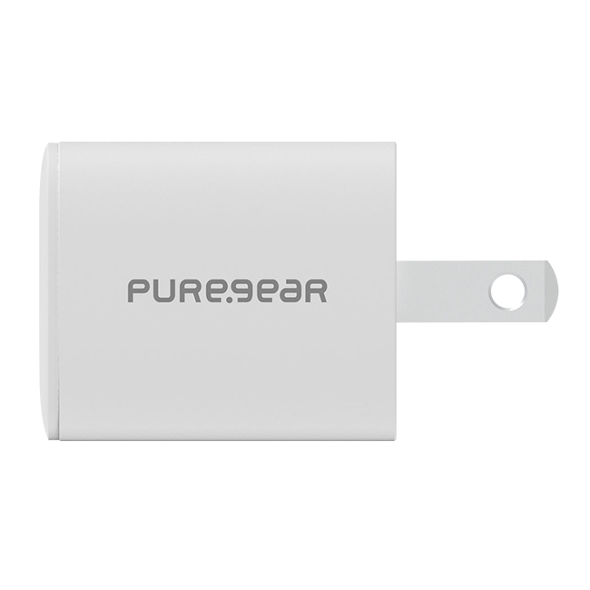 Cargador de pared USB-C PureGear con un solo puerto GaN Power Delivery de 30 W