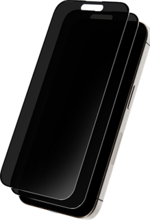 AT&T Essentials Tempered Glass 2 Pack Privacy Screen Protectors - iPhone 16/15