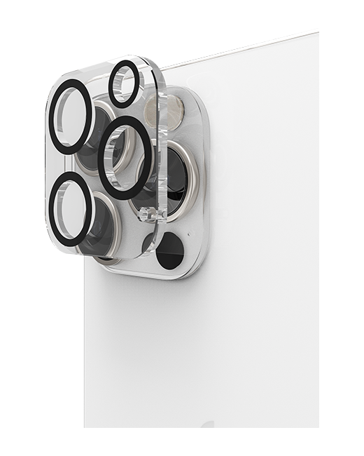 AT&T Essentials Tempered Glass 2 Pack Screen Protectors + 2 pack Camera Protectors - iPhone 15 Pro