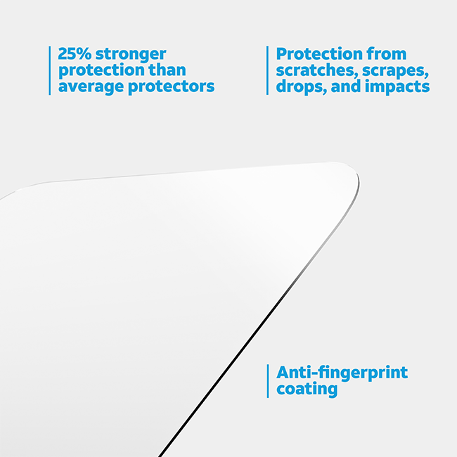 Protectores para pantalla de vidrio templado AT&T Essentials, paquete de 2 + protectores para cámara, paquete de 2, para el iPhone 17