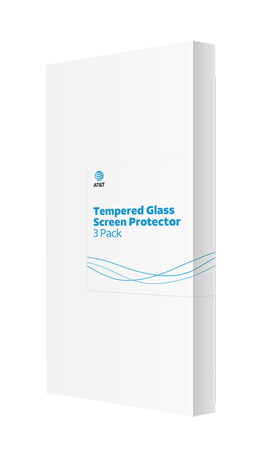 Protectores para pantalla de vidrio templado AT&T Essentials para el iPhone 14/13/13 Pro, paquete de 3