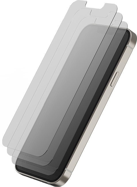 Protectores para pantalla de vidrio templado AT&T Essentials para el iPhone 14/13/13 Pro, paquete de 3