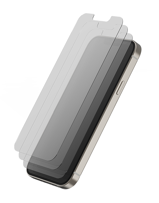 AT&T Essentials Tempered Glass 3 Pack Screen Protectors - iPhone 14 Plus/13 Pro Max