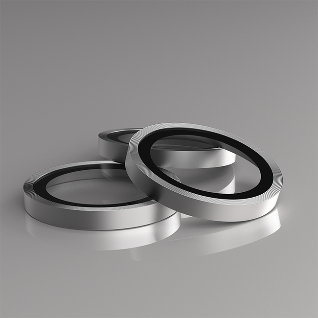 BodyGuardz Pure 3 Silver Metallic Camera Protectors - iPhone Air