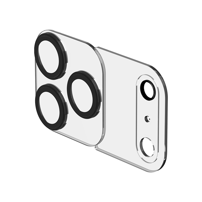 DuraGlass Modular 3-Piece Camera Lens Protector - iPhone 17 Pro