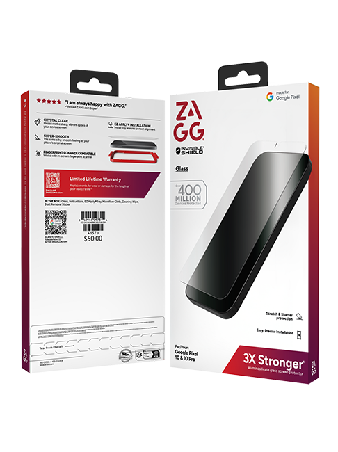 ZAGG Glass Biometric Screen Protector - Google Pixel 10/10 Pro
