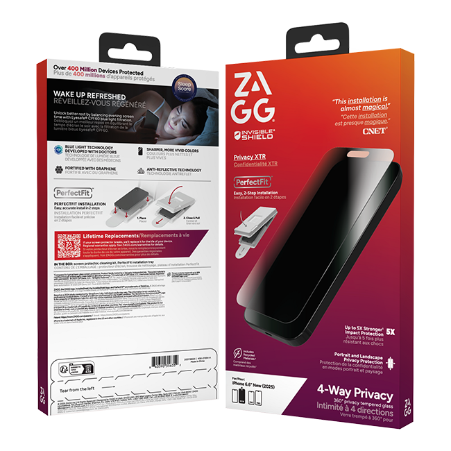 ZAGG Invisible Shield Glass Elite Privacy 360 4W Screen Protector - iPhone Air